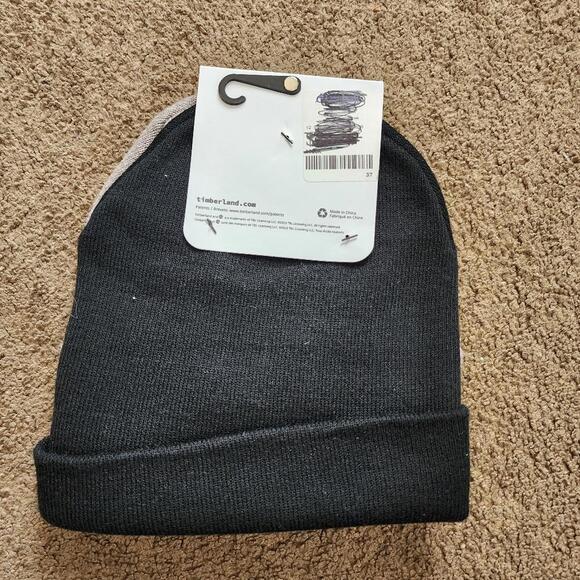2 Pair Tan/Black Beanies, Men's O/S
